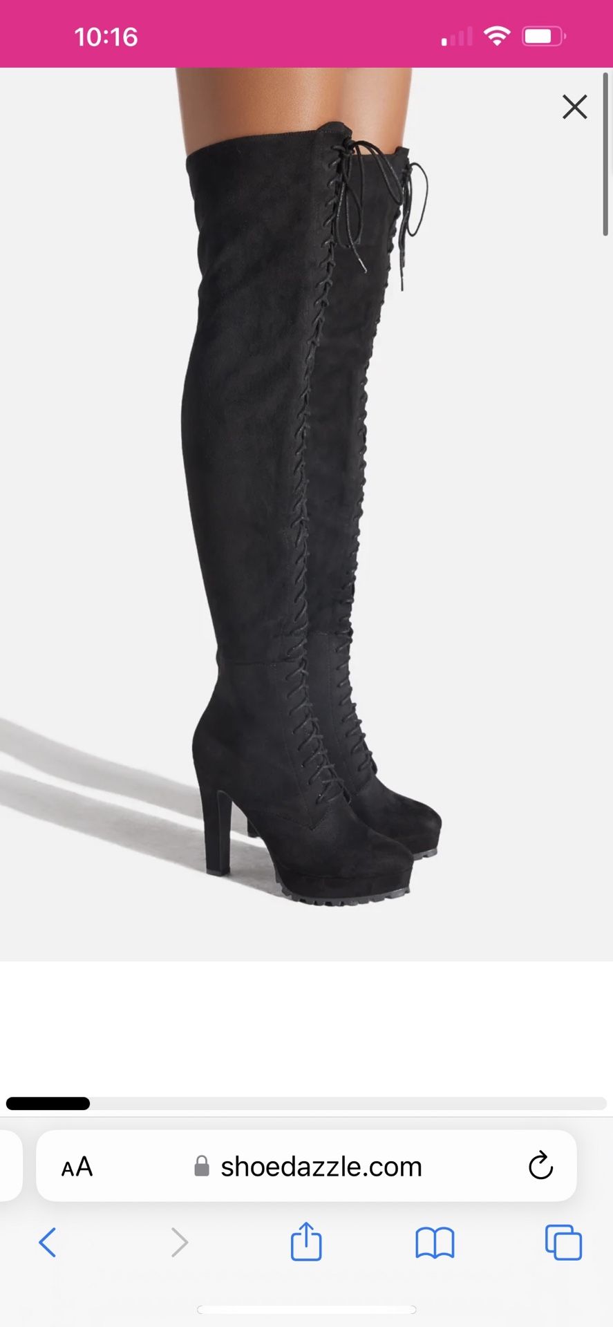 Black Thigh High Boots