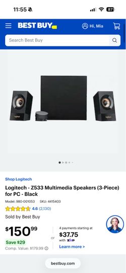 Logitech -Z533 Speakers+subwoofer