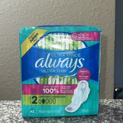 Always Ultra Thin Size 2-42ct Pads 