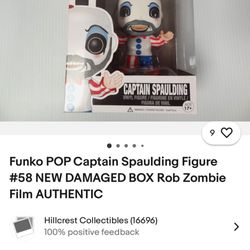Funko POP Captain Spaulding Figure #58