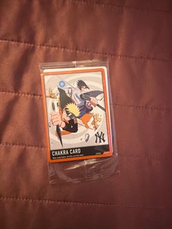 Topps x Naruto Chakra Card CHAKRA Promo New York Yankees MLB Baseball