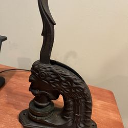 1904 Cast Iron metal Emboss Notary Seal 