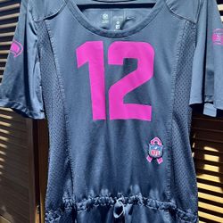 Seahawk-Grey & Pink  Shirt-Dress