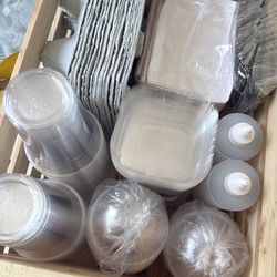 Pink supplies for treats