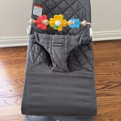 Baby Bjorn Bouncer (Anthracite, Woven, Classic Quilt)