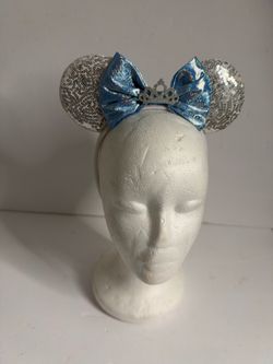 New Cinderella Inspired Sequin Mouse Ears Headband
