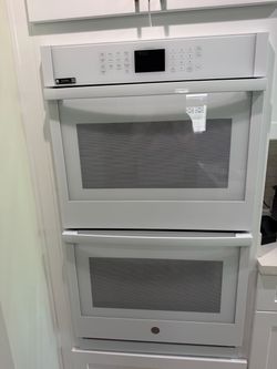 GE Double Wall Oven White Built-In