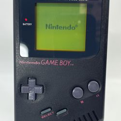 Nintendo GameBoy Black Original DGM-001 Handheld Console With Glass Lens Upgrade