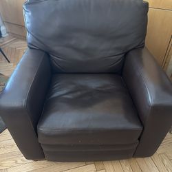 Brown Leather Recliner