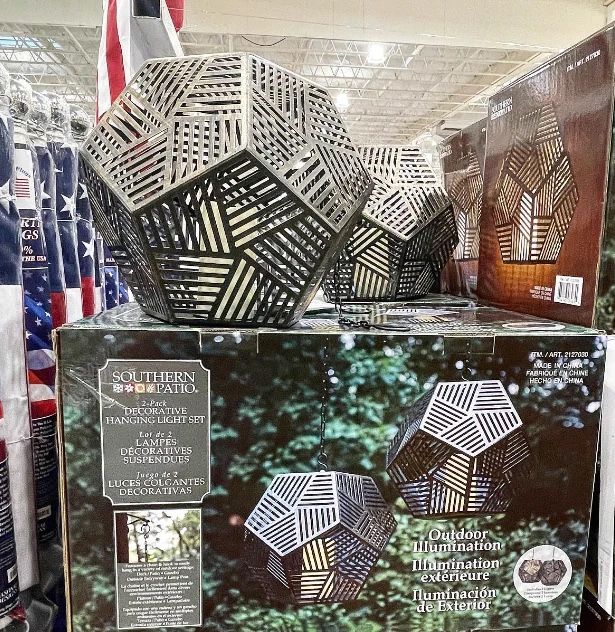 Southern Patio 2 pack Decorative hanging light set