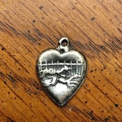 Vintage Heart Charm 