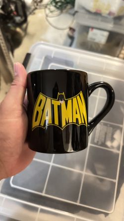 🦇 Classic Batman Logo Mug – 2011 DC Comics | 11 oz Black Ceramic