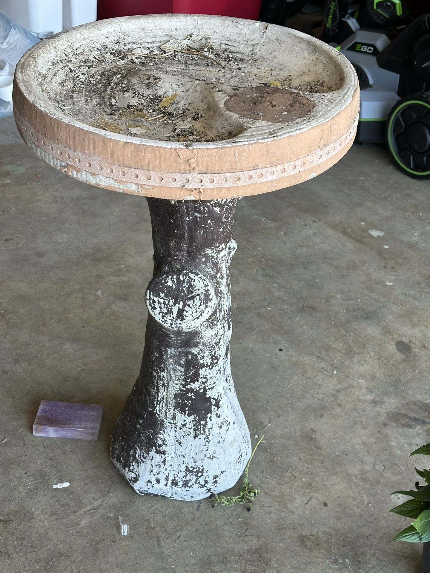 FREE CEMENT BIRD BATH