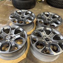 4 2022-2025 FORD MAVERICK SINGLE 17 INCH WHEELS/RIM OEM GENUINE CARB GRAY