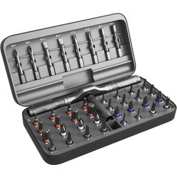 42 in 1 Magnetic Ratchet Screwdriver Set - Includes Allen Wrenches Sets, for Ring Doorbell/Camera Screwdriver,Home Repair,Electronic & DIY | S2 Alloy 