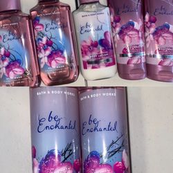 7 Bath & Body Works Be Enchanted Mist spray, Body Wash, body Cream, Lotion