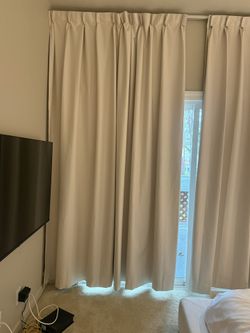 Two pages 100% Blackout Drape Pleated Curtains