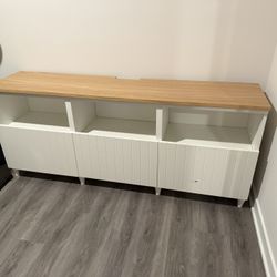 IKEA BESTA TV storage combination with 3 drawers 