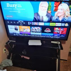 Glass Tv Stand Fit Up To 85 Inch