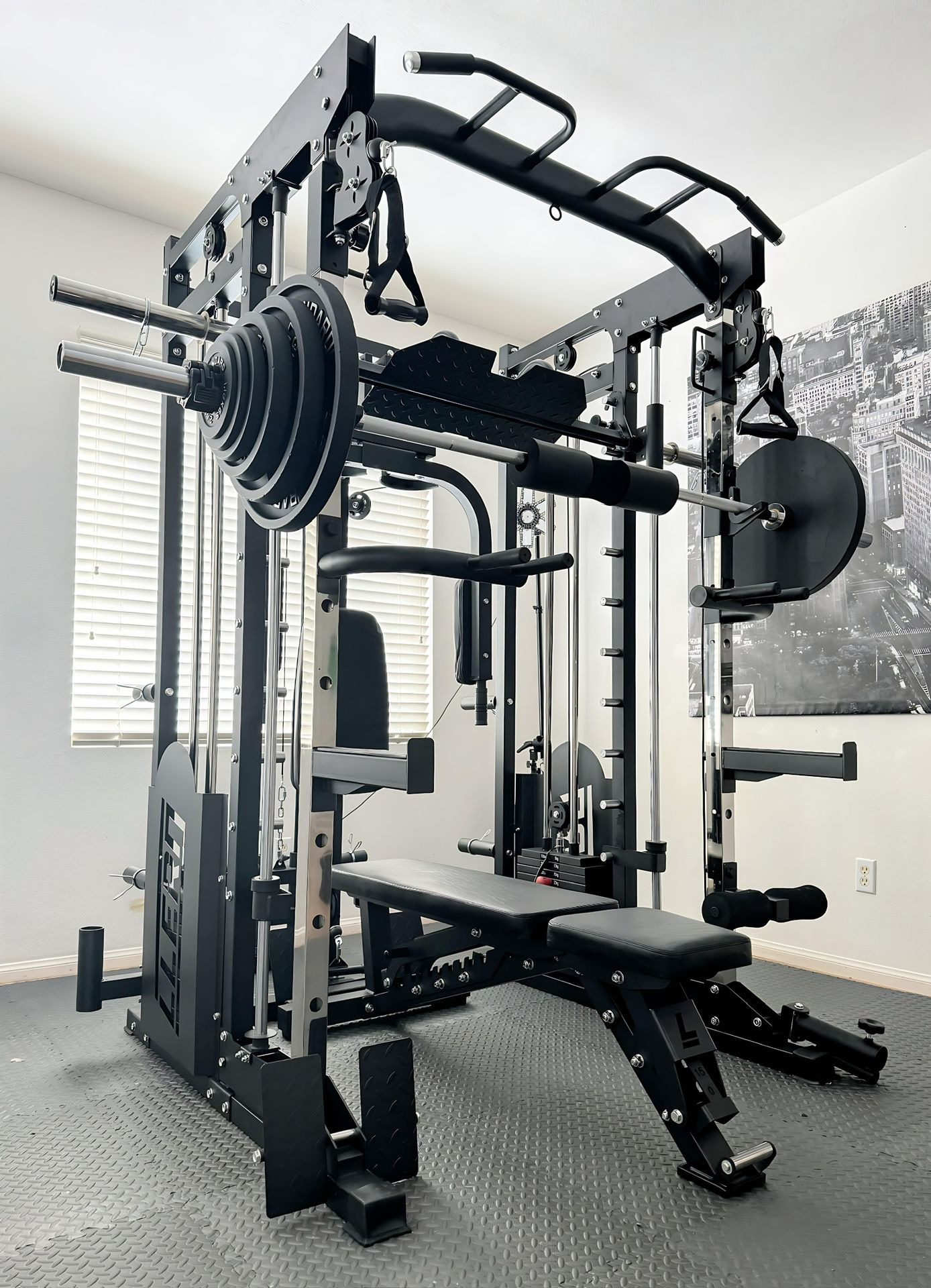 LLERO M5 Smith Machine - Bench & Weights Included - Free Delivery & Assembly