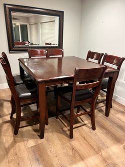 Bar height living room table and chairs