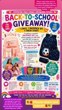 Backpack GIVEAWAY