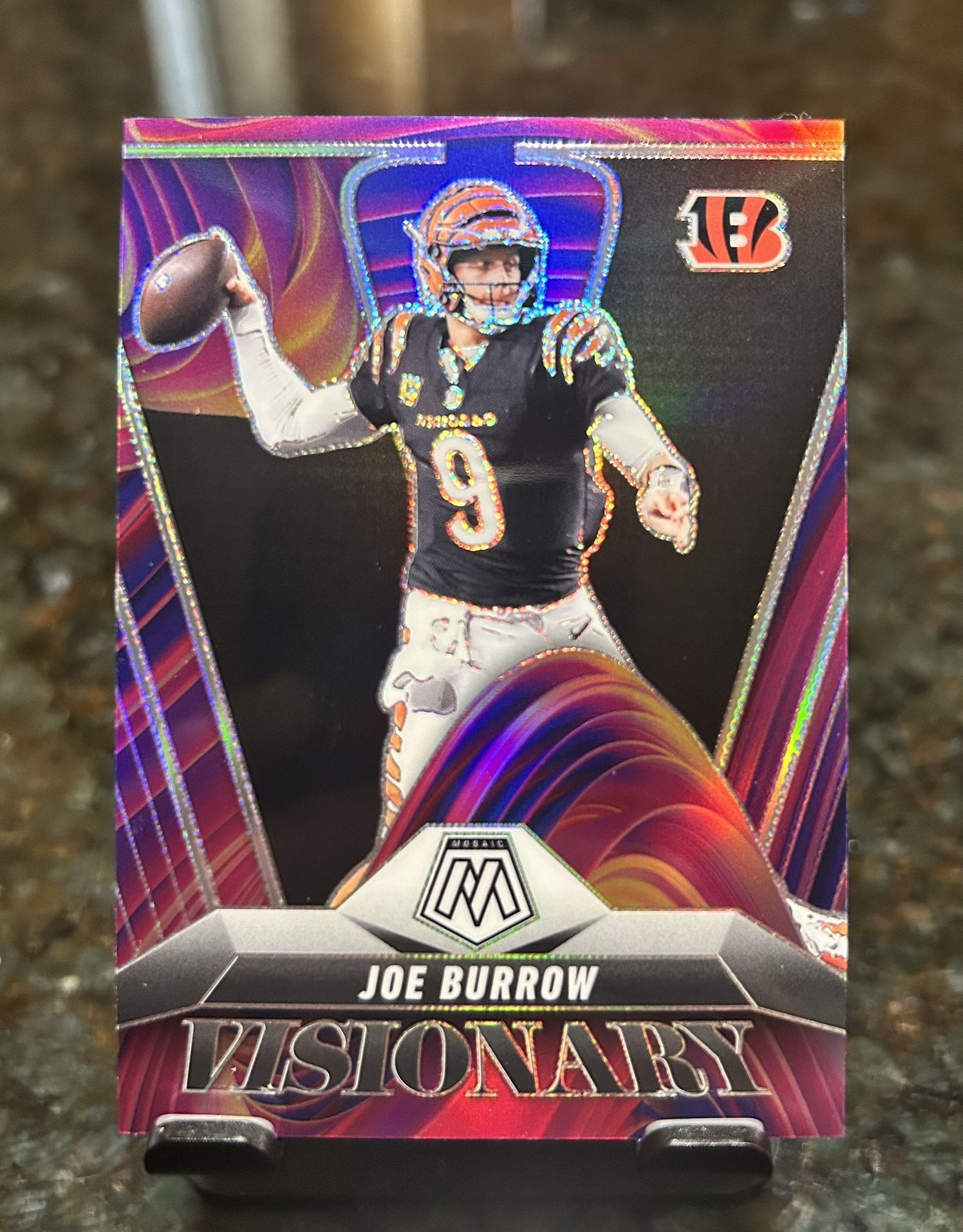 2025 Joe Burrow Mosaic Visionary Case Hit