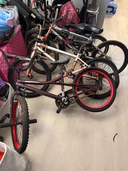 Huffy bike, mongoose bike , Haro bike and Xgames  bike.