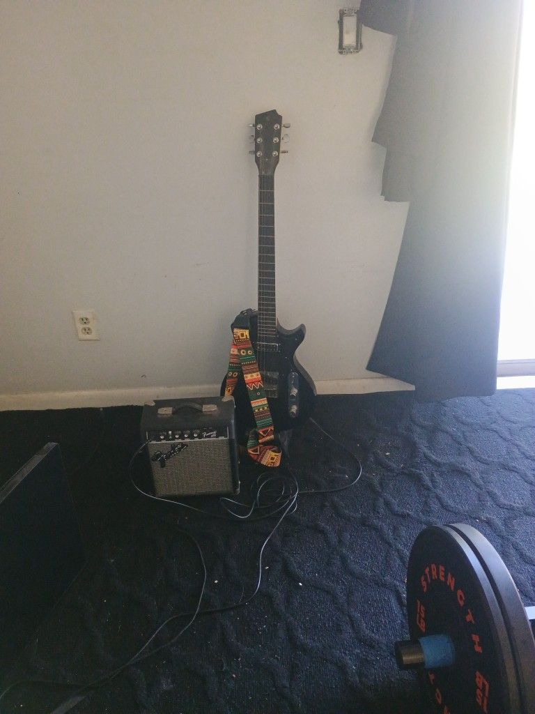 Guitar And Fender Amp