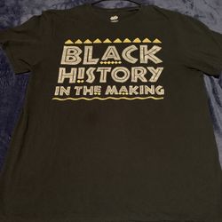 Mens “Black History in the Making” Graphic Tee-Shirt Large