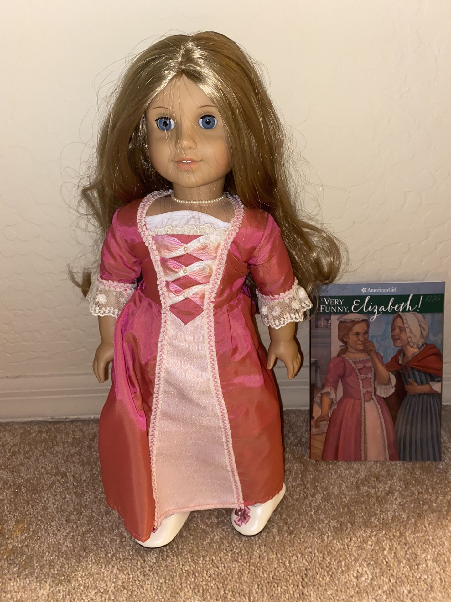 American Girl Doll “Elisabeth” And Book. ORIGINAL BOX