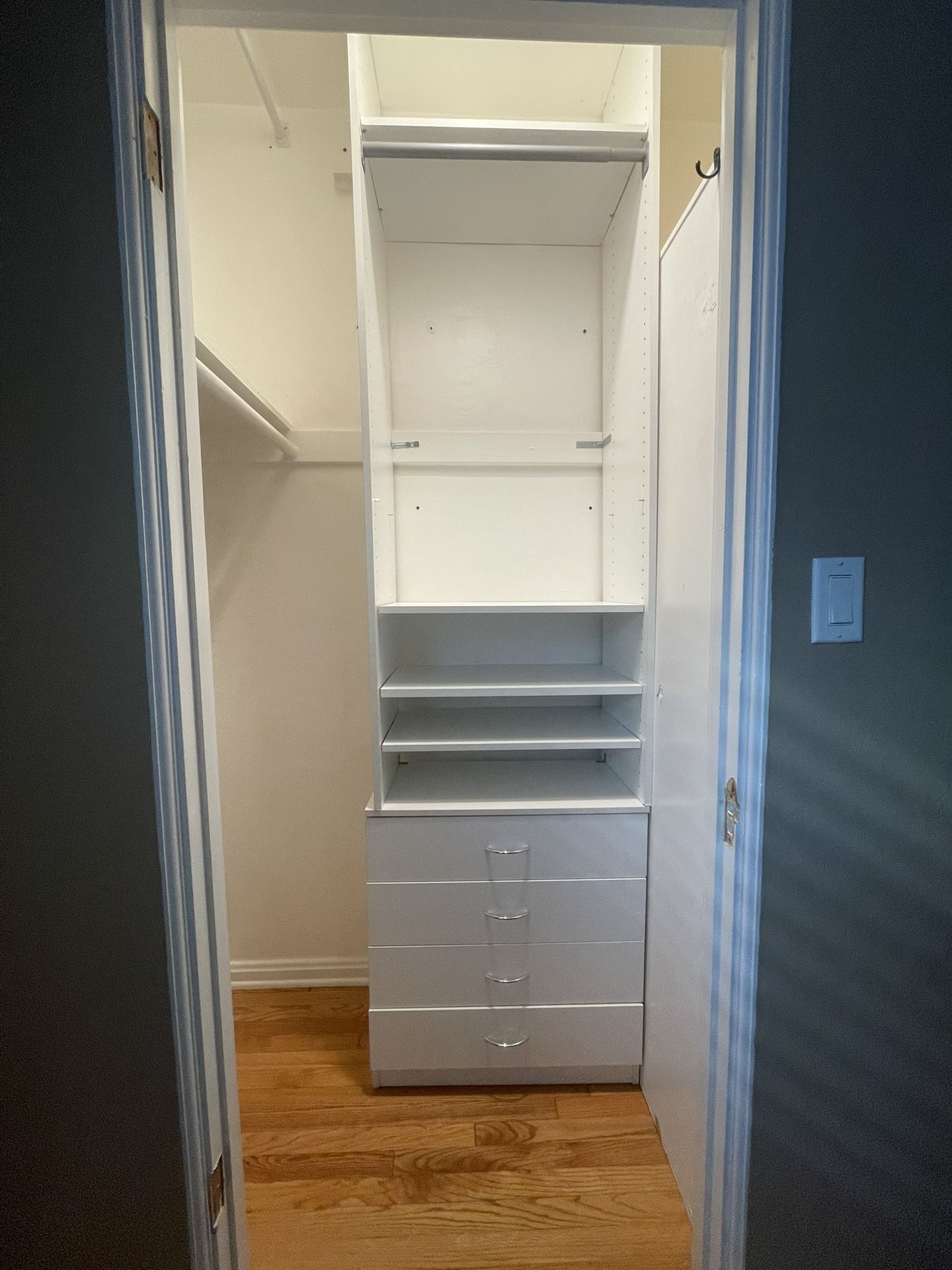 ClosetMaid Closet System – 26”W x 14”D x 98”H – Great Condition