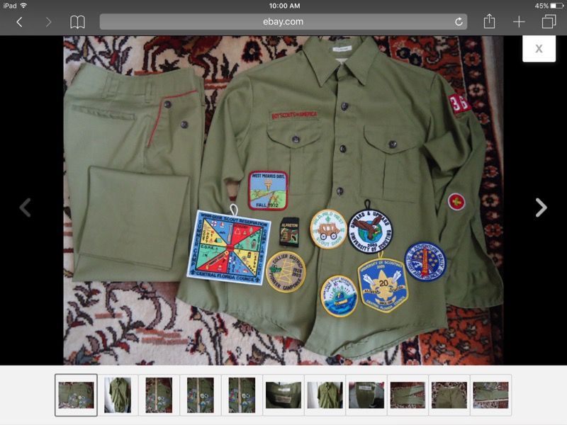 Youth Boys Scott uniform with patches