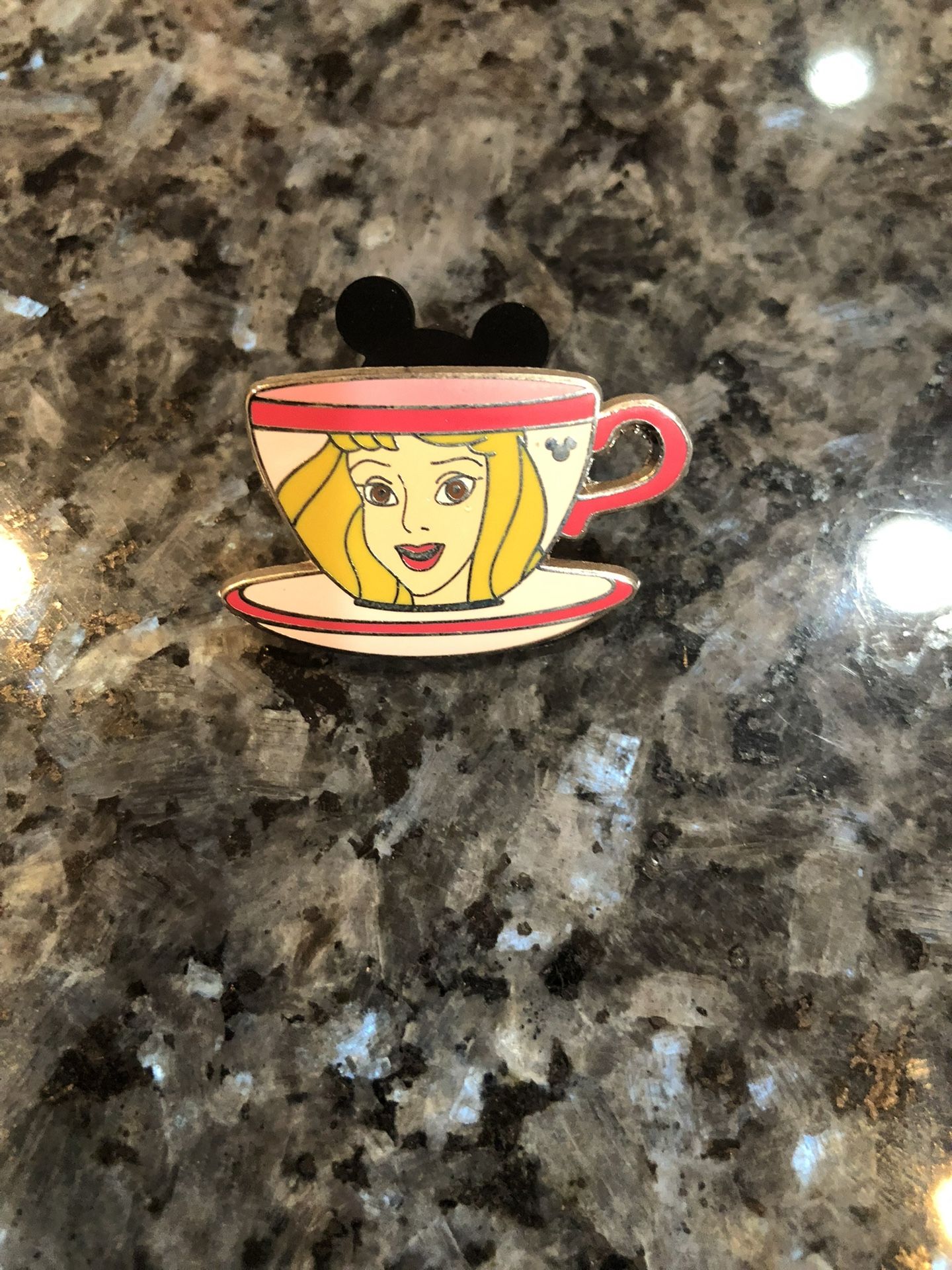 Collectible Disney Sleeping Beauty teacup mystery pin.