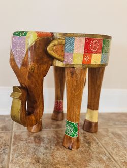 Handcrafted Elephant Stand