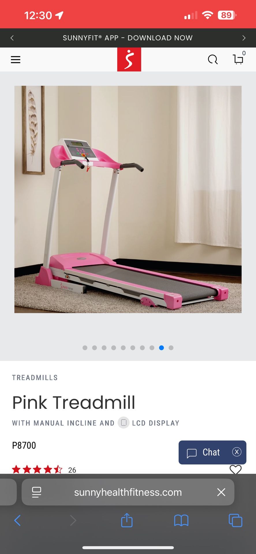 Pink Treadmill