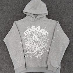 Grey sp5der Hoodie AM