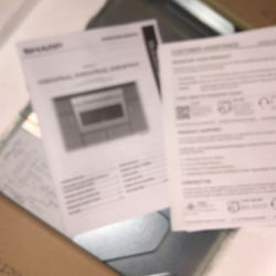 24 in. 1.2 cu. ft. 950W Sharp Black Stainless Steel Microwave Drawer 