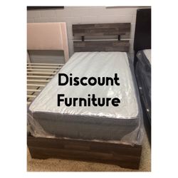 Twin Bed With Mattress