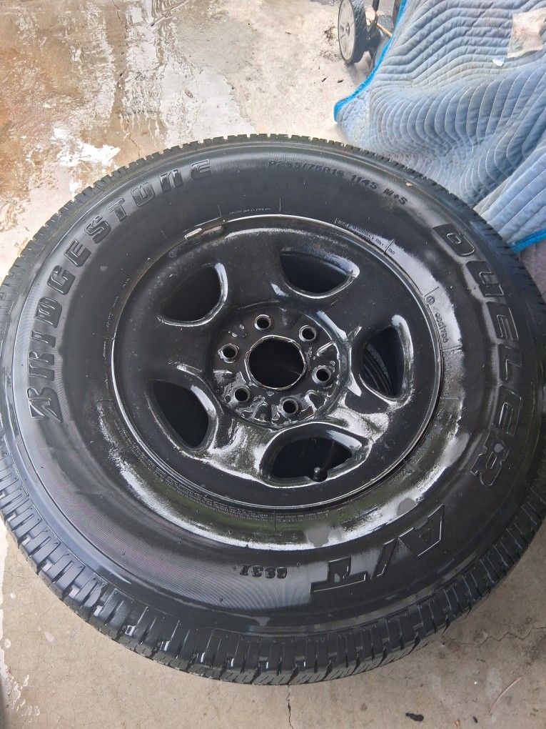 (New) 265/75/r16 Bridgestone And Rims