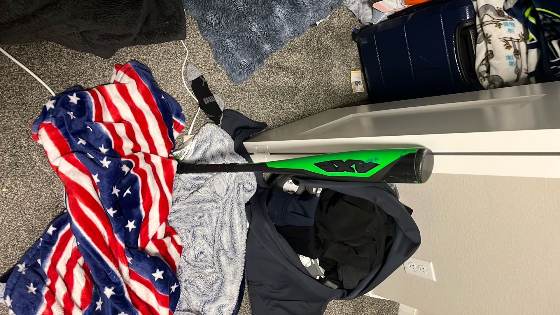 A baseball bat made for practicing and practices if you’re a coach