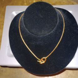 18k Gold Plated Stainless Steel Choker Necklace 