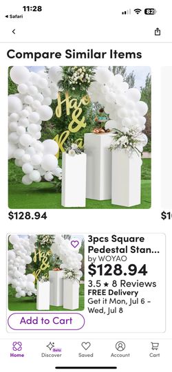 3PCS SQUARE PEDESTAL STANDS ,METAL DISPLAY PLINTH PILLARS (read Description before messaging me)