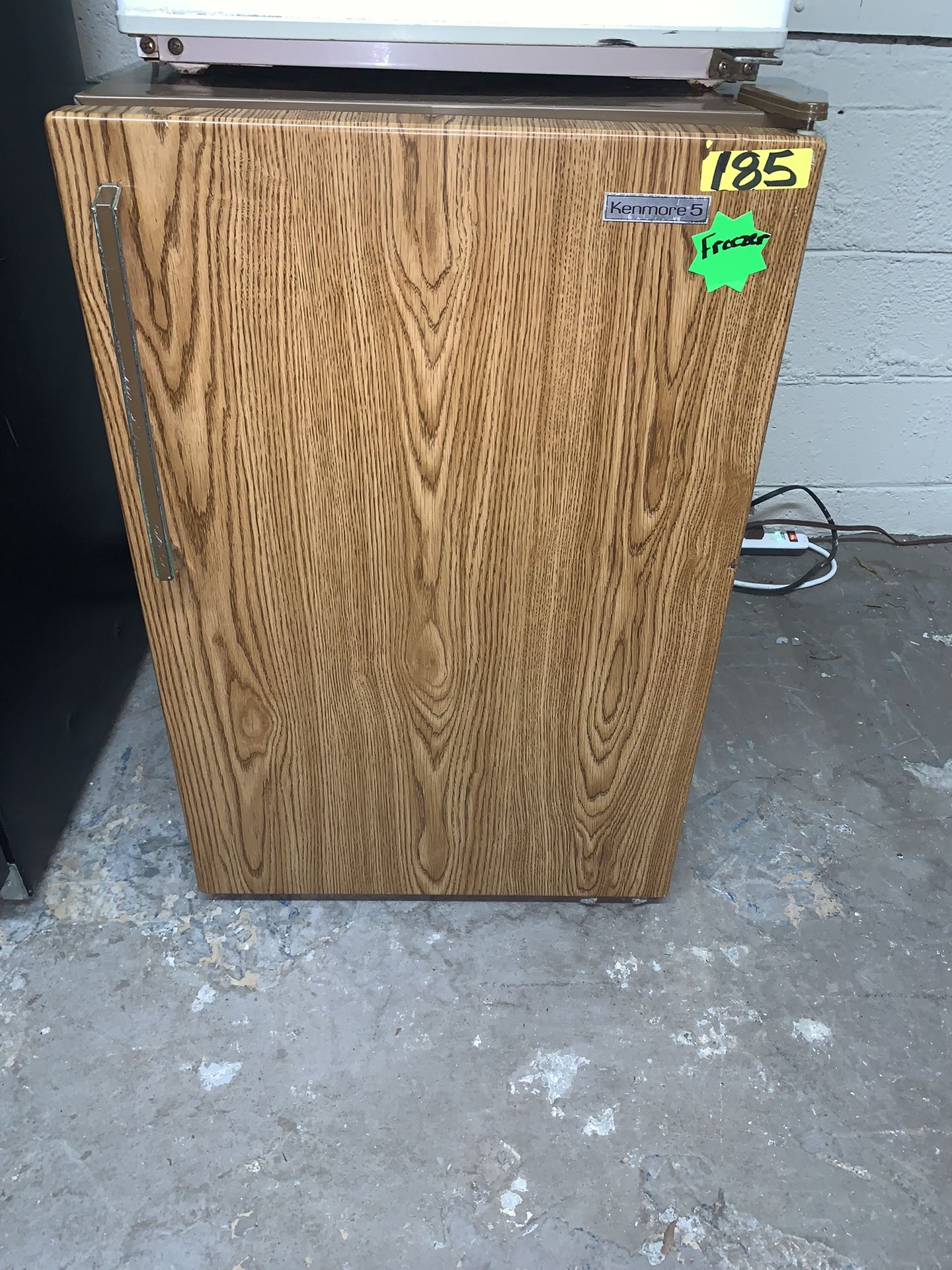 Wood Patterned Kenmore Mini Freezer