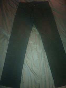 Levi's 501 Slim Fit, Rare Color, Dark Green, Exact Measurement 32W 31L Excellent Condition