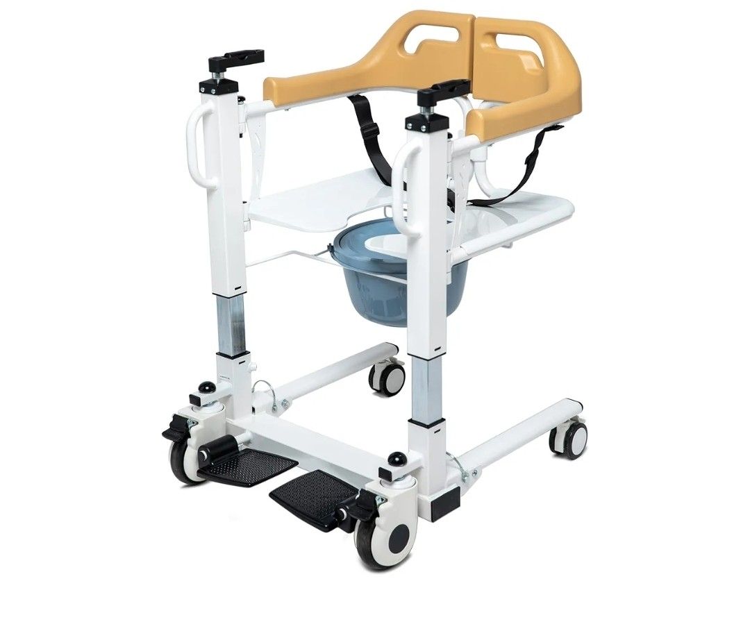 Patient Lift Transfer Chair for Home, 4 in 1 Portable Transfer Chair for Senior Adults, Bed to Toile