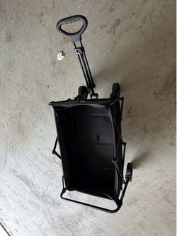 Black Collapsible Utility Cart Wagon
