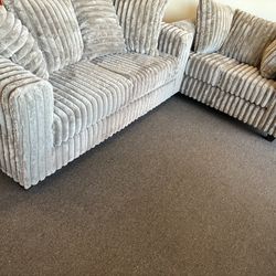 2 Pc sofa and loveseat