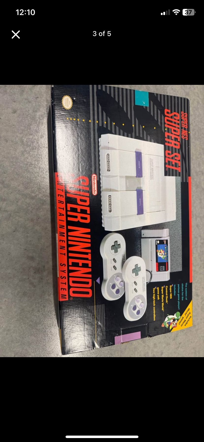 Super Nintendo With Super Mario Game