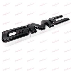 2-Tone Matt Black Front Emblem For 2020 - 2024 GMC Acadia Terrain Yukon Yukon XL -(2-EMC-GMC912-MGBK